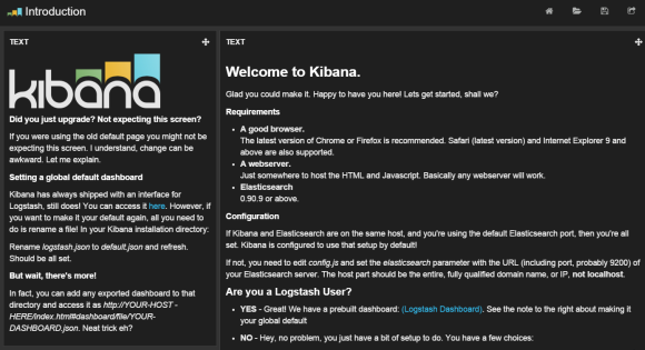 Kibana start