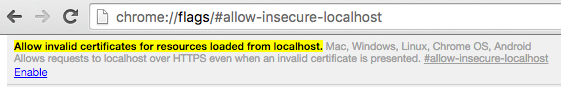 Chrome settings