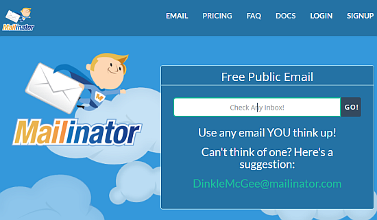 Mailinator lets you use any email you want in the mailinator.com domain