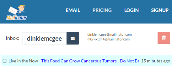 The inbox works as all other inboxes do