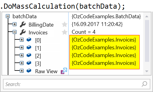 By default we only see the class name in a list