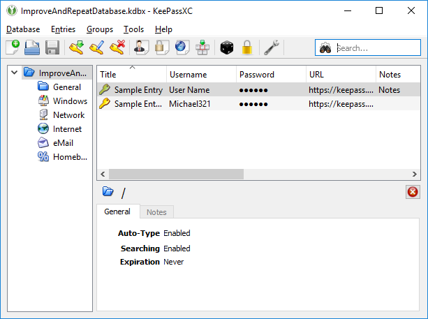 We can click on entries and see some non-confidential details