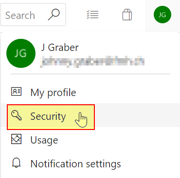 You find the options unter your profile icon