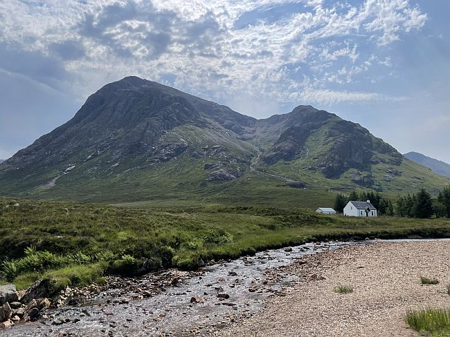 Glencoe valley in the heat