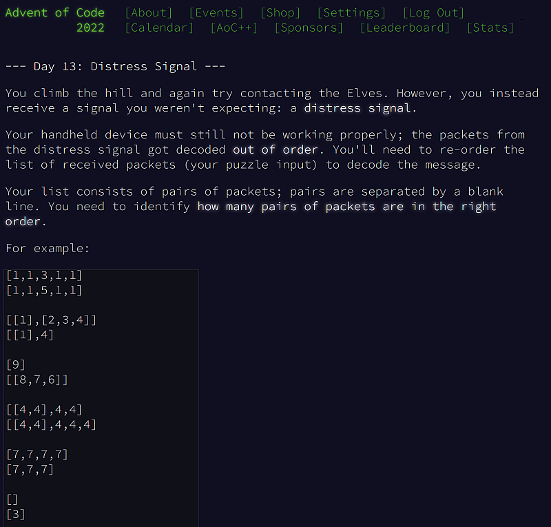 The puzzles are text based and embedded in a Christmas story.