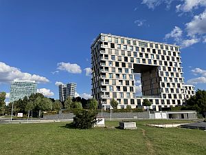 Modern buildings in Prague