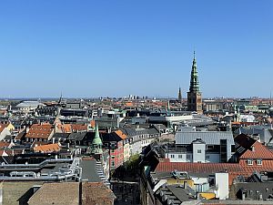 View from the top of Rundetaarn, the round tower
