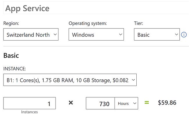 The Basic plan comes with 10GB and costs $59.86.
