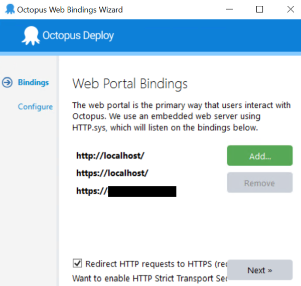 The bindings can be removed or newly ones added - there is no edit option that works