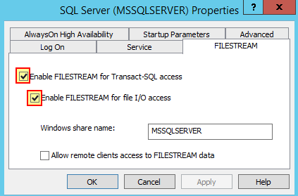 Sql перенос filestream на другой диск