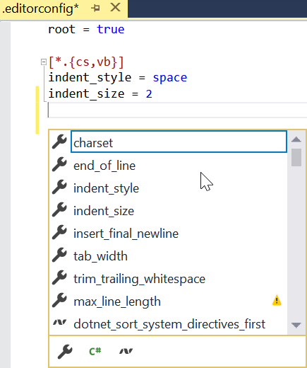 Project Specific Editor Settings in Visual Studio – Improve & Repeat