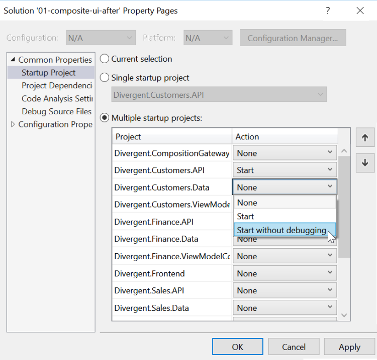 Starting Multiple Projects at Once in Visual Studio – Improve & Repeat