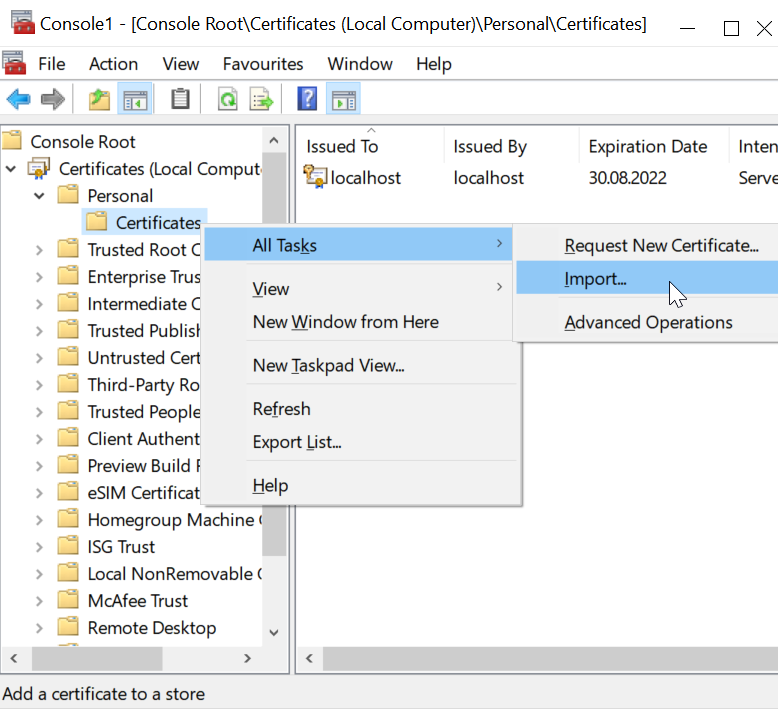 Phalanx inadvertently clock Create Self-Signed Certificates Using OpenSSL on Windows – Improve & Repeat